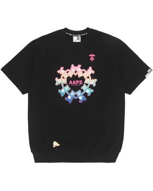 Aape By A Bathing Ape Graphic Mini Dress - Black
