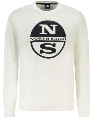 North Sails Logo-Print Sweatshirt - White
