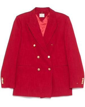 Tommy Hilfiger X Sofia Richie Grainge Dubbele Rij Knopen Blazer - Rood