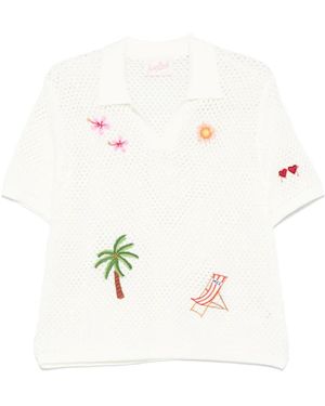 Mc2 Saint Barth Pixie-Embroidered Top - White
