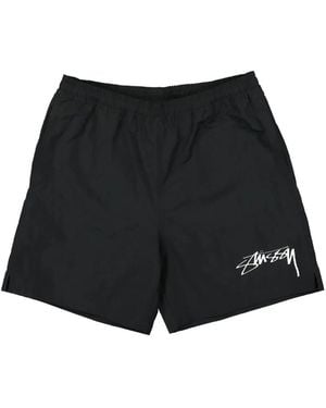 Nike X Stüssy Logo-Print Shorts - Black