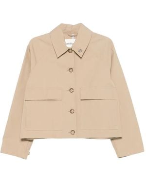Ottod'Ame Patch-Pocket Buttoned Jacket - Natural