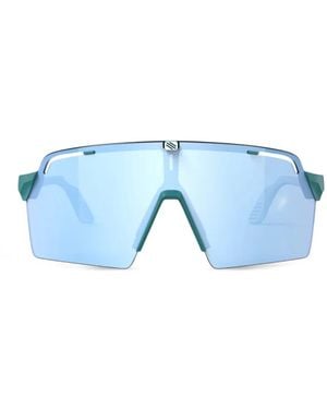 Rudy Project Geometric-Frame Sunglasses - Blue
