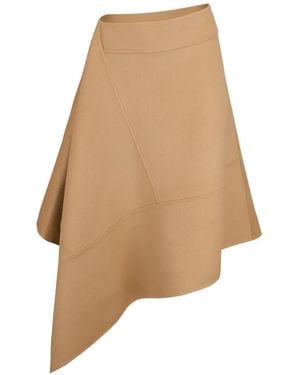Michael Kors Asymmetric Midi Skirt - Natural