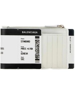 Balenciaga Passport Boarding Pass Kartenetui - Weiß