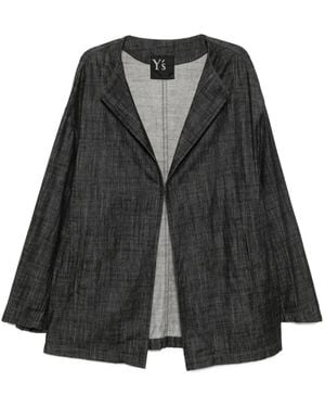 Y's Yohji Yamamoto Single-Breasted Blazer - Black