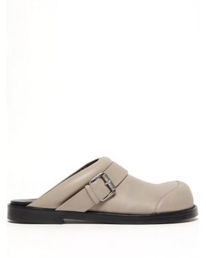 Acne Studios Leather Mules - Natural
