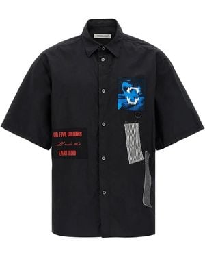 Undercover Patch-Embellished Shirt - Black