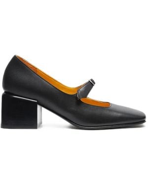 LILI CURIA Ginger Buckled Court Shoes - Black