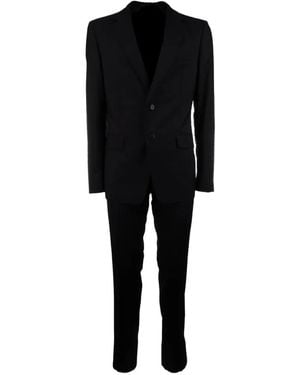 Prada Traje Con Solapas De Muesca - Negro