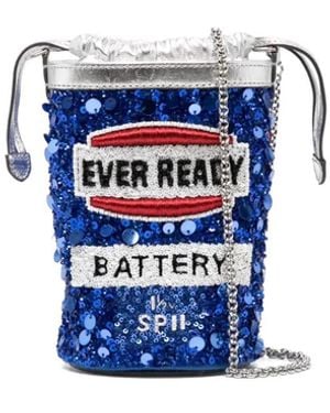 Anya Hindmarch Beuteltasche Aus Leder - Weiß