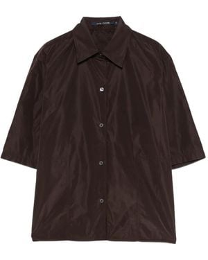 Sofie D'Hoore Biscay Buttoned Short-Sleeved Shirt - Brown
