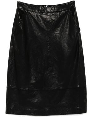 Cynthia Rowley Leather Skirt - Black