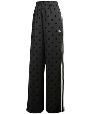 adidas Polka-Dot Satin Track Trousers - Black