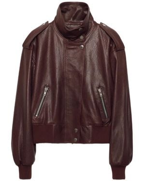 Stand Studio Chaqueta De Cuero Ciara - Marrón