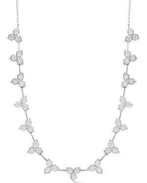 Dana Rebecca Ava Bea Interval Trio Tennis Diamond Necklace - White