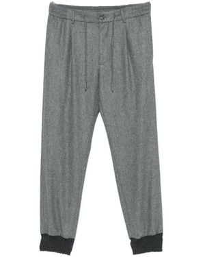 Tagliatore Drawstring-Waist Trousers - Grey