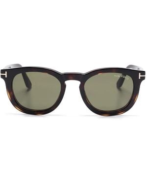 Tom Ford Pantos-Frame Glasses - Brown