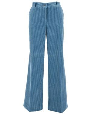 P.A.R.O.S.H. Corduroy Trousers - Blue