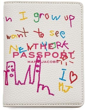 Marc Jacobs The Kids Writing Passport Case - Pink