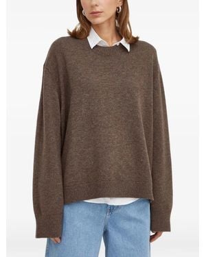 Herskind Jersey Con Cuello Redondo - Marrón