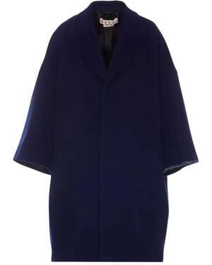 Marni Abrigo con bordado - Azul