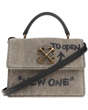 Off-White c/o Virgil Abloh Baby Jitney Logo-Plaque Tote Bag - Multicolour
