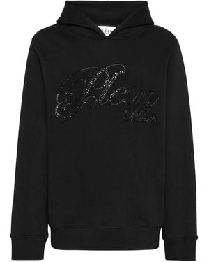 Philipp Plein Sudadera con capucha y lentejuelas - Negro