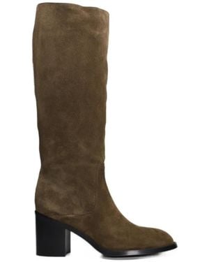 GOLD&ROUGE Nica-S Knee-High Boots - Brown