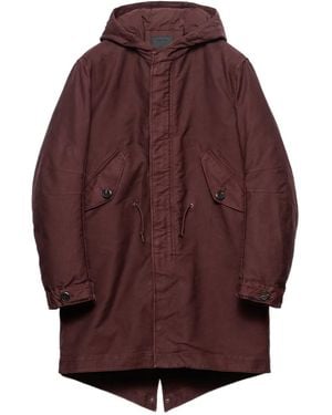 Prada Donsjack Met Capuchon En Opgestikte Zak - Paars