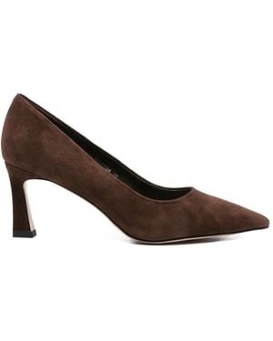 ADRIANNA FERETTI Pointed-Toe Suede Court Shoes - Brown