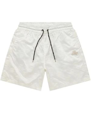 Aape By A Bathing Ape Shorts Sportivi Con Logo - Bianco