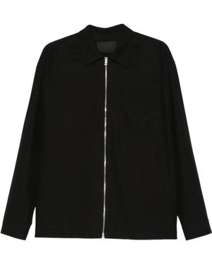 Prada Zip-Up Overshirt - Black