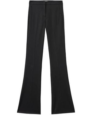 Blumarine Diagonal-Weave Trousers - Black
