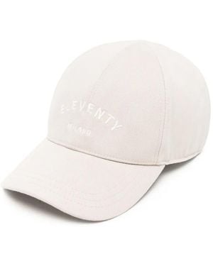 Eleventy Embroidered-Logo Baseball Cap - Natural