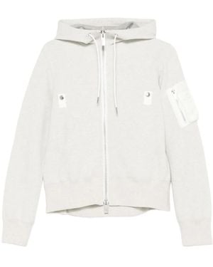 Sacai Zip-Up Bomber Jacket - White