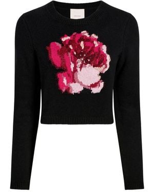 Cinq À Sept Issa Rose Jumper - Black