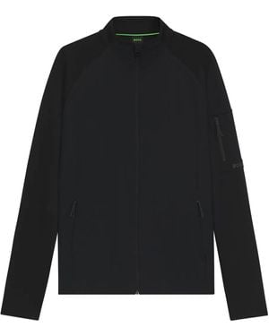 BOSS Zip-Up Jacket - Black