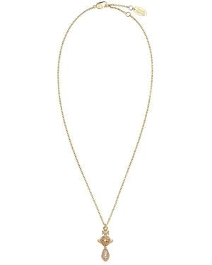 Vivienne Westwood Collana Circe Con Pendente Orb - Bianco