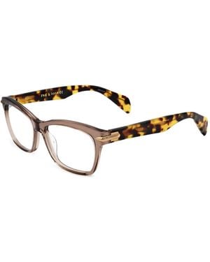 Rag & Bone Tortoiseshell-Effect Rectangle-Frame Glasses - Brown