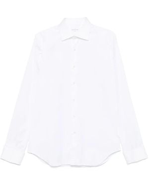 Xacus Camicia Con Spacchetto Sul Collo - Bianco