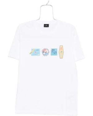 Paul Smith Graphic-Print T-Shirt - White