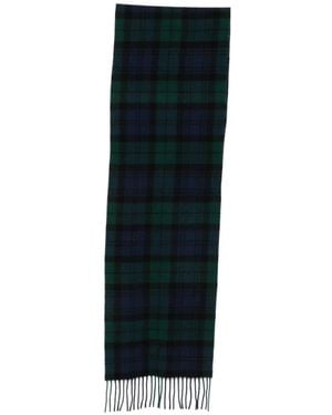 Polo Ralph Lauren Tartan-Pattern Scarf - Black