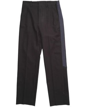 DERRICK Stripe-Detail Tailored Pants - Black