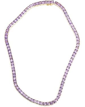 Izabel Display クリスタル ネックレス - メタリック