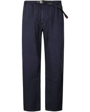 Gramicci Cotton Straight-Leg Trousers - Blue