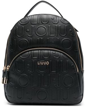 Liu Jo Rucksack mit Logo-Prägung - Schwarz