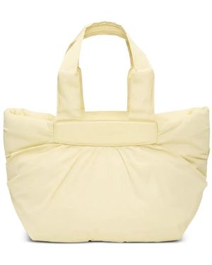 VEE COLLECTIVE Caba Ruched Tote Bag - Natural