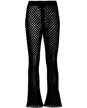 Alanui A Love Letter To India Macramé Pants - Black