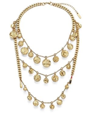 Edward Achour Paris Coin-Pendant Layered Necklace - Metallic